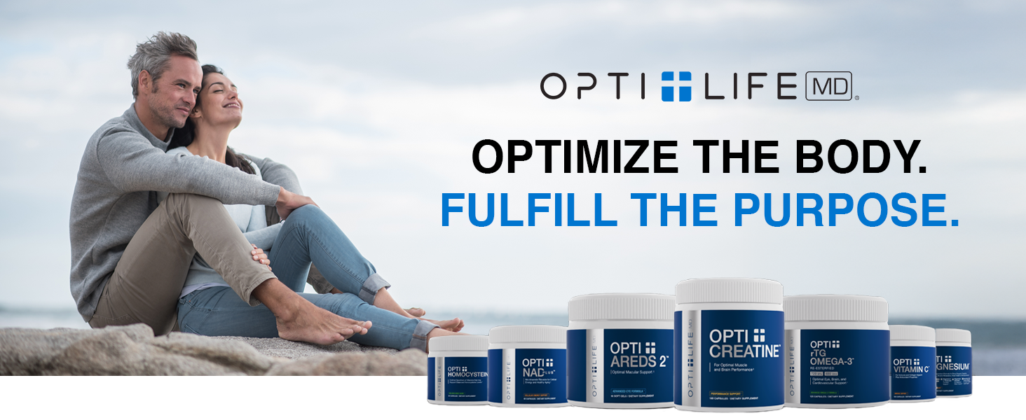 Opti + Life AREDS 2 Formula Eye Vitamins for Adults 50+, 90 Softgels
