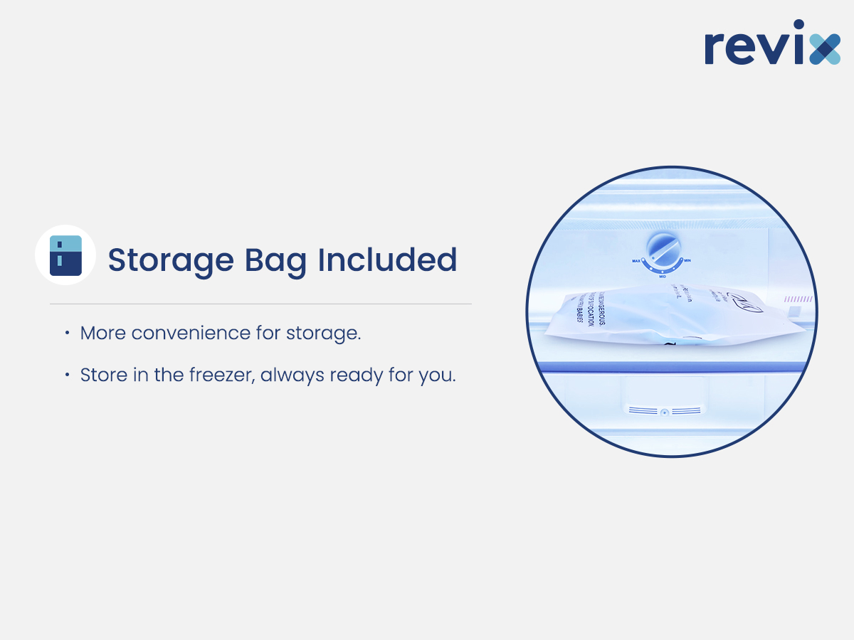REVIX Shoulder Ice Pack Wrap for Rotator Cuff, Reusable Gel Cold Pack