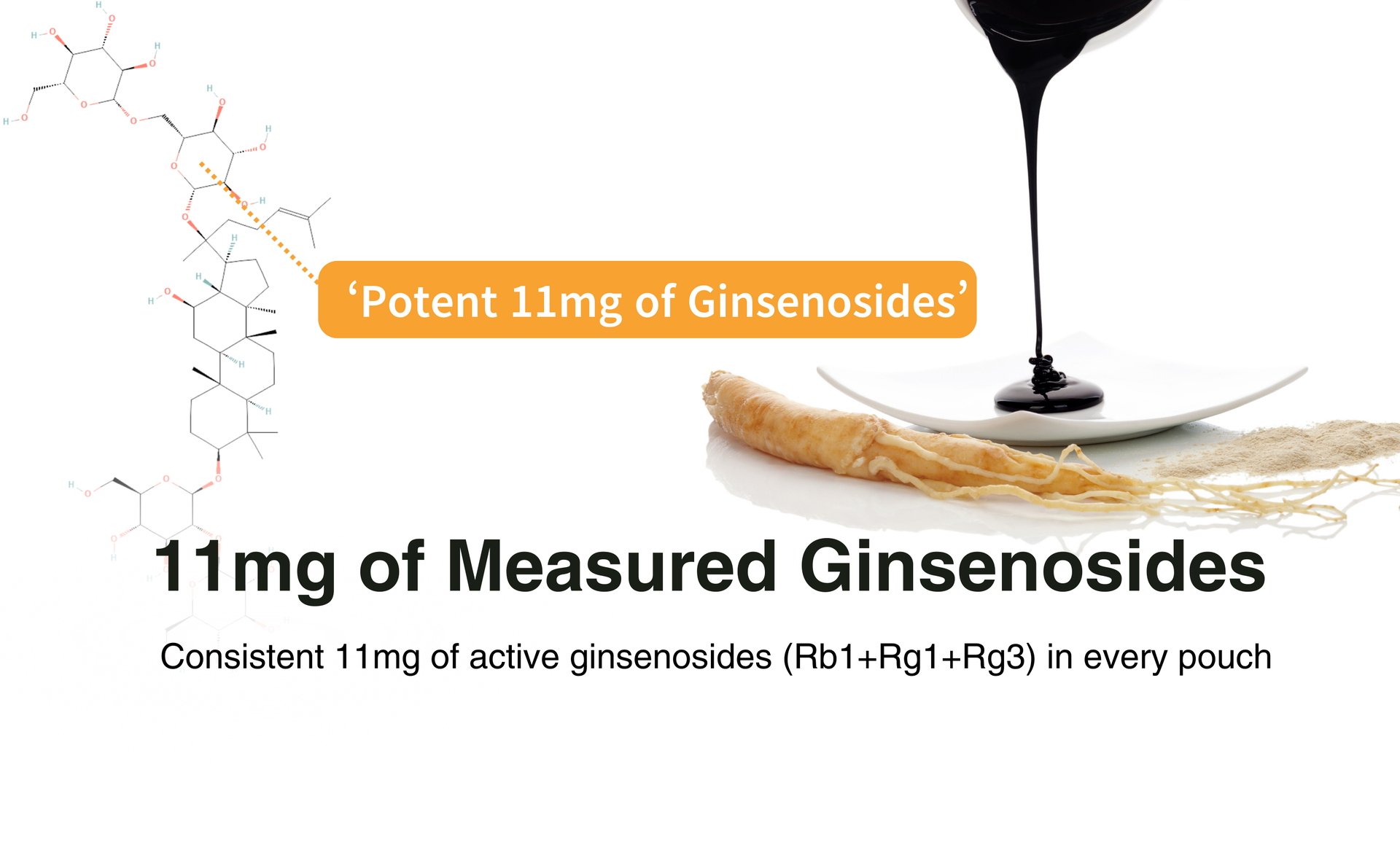 Korean Red Ginseng Prime Liquid Extract - 11mg Ginsenosides, 6-Year-Old Panax Red Ginseng for Energy & Immune Support - Dr. Kim Formulated, No Added Sugar, Vegan - 10 Pouches (30 mL Each)