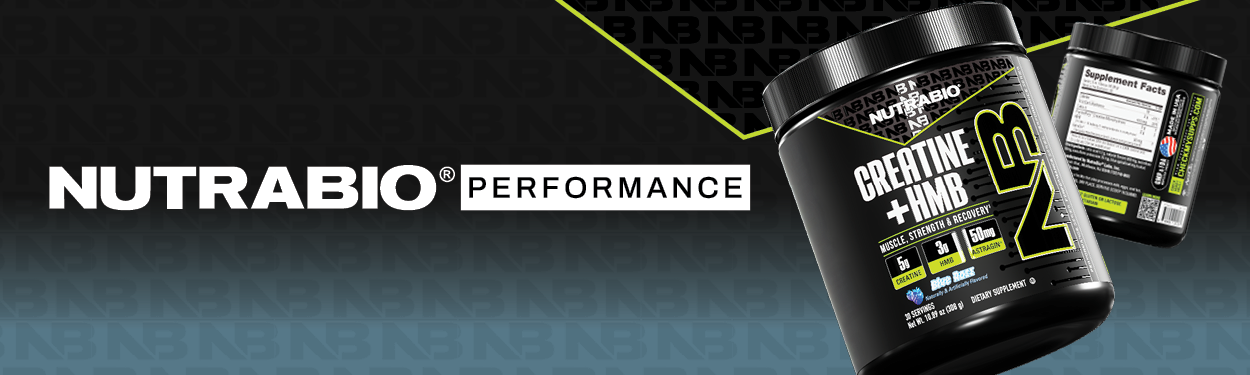 NutraBio Creatine + HMB- Creatine Monohydrate with HMB Powder for Muscle Growth, Increased Strength- 30 Servings (Blue Razz)