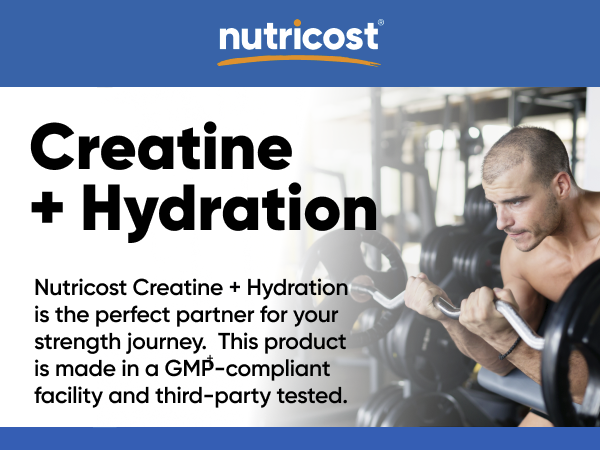 Nutricost Creatine Monohydrate + Hydration (Watermelon) 30 Servings