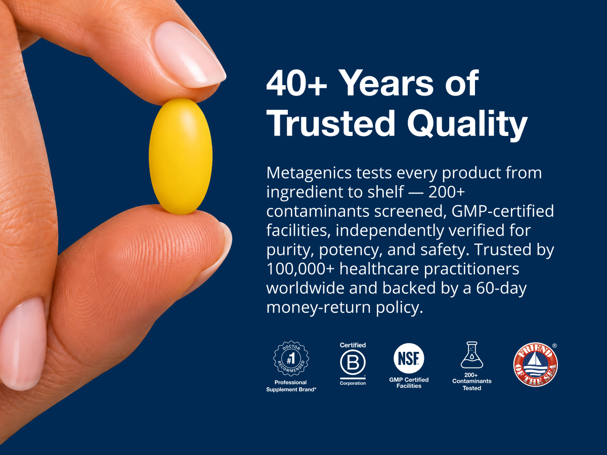 Metagenics Vitamin D3 and Vitamin K2 5,000 IU with MK-7, 60 Softgels