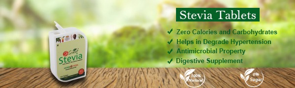 So Sweet Stevia 100% Natural Sugar free Sweetener for Diabetes - 300 Tablets -Pack of 3 (100 Each)