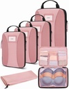 BAGSMART 압축 패킹 입방체, 여행 필수품을 위한 6개의 PCS 패킹 입방체, 여행 부대 조직자