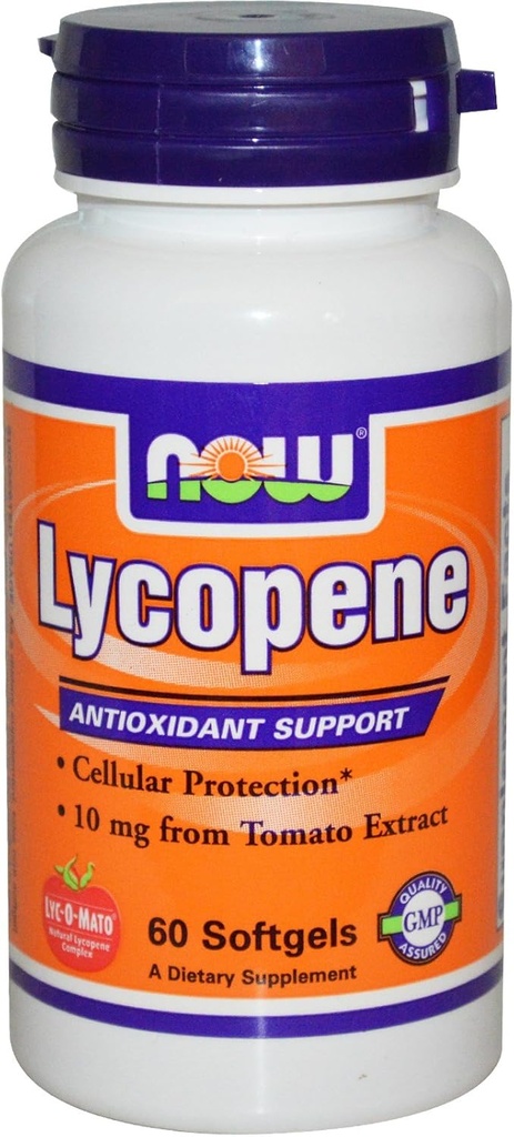 지금 음식 Lycopene 10 mg - 60 Softgels