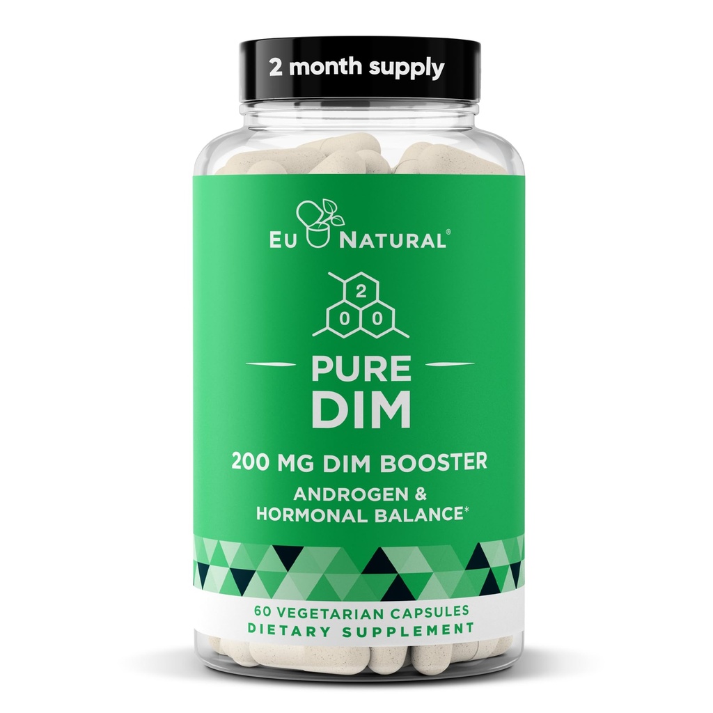 DIM 보충교재 여성 또는 남자를 위한 순수한 200 Mg – 에너지, 피로, 긴장, Menopause, 뜨거운 섬광을 위한 에스트로겐 호르몬 균형 보충교재 – 강화된 생물 다양성 BioPerine – 60의 벌레잡이 연약한 캡슐