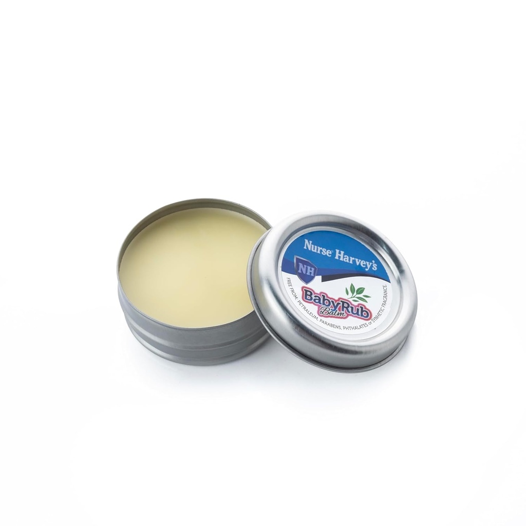NURSE HARVEY'S BABY RUB BALM (Purely Natural Baby Chest Rub, 3 개월 +, Soothes Coughs & Stuffy Noses) 0.7Fl Oz
