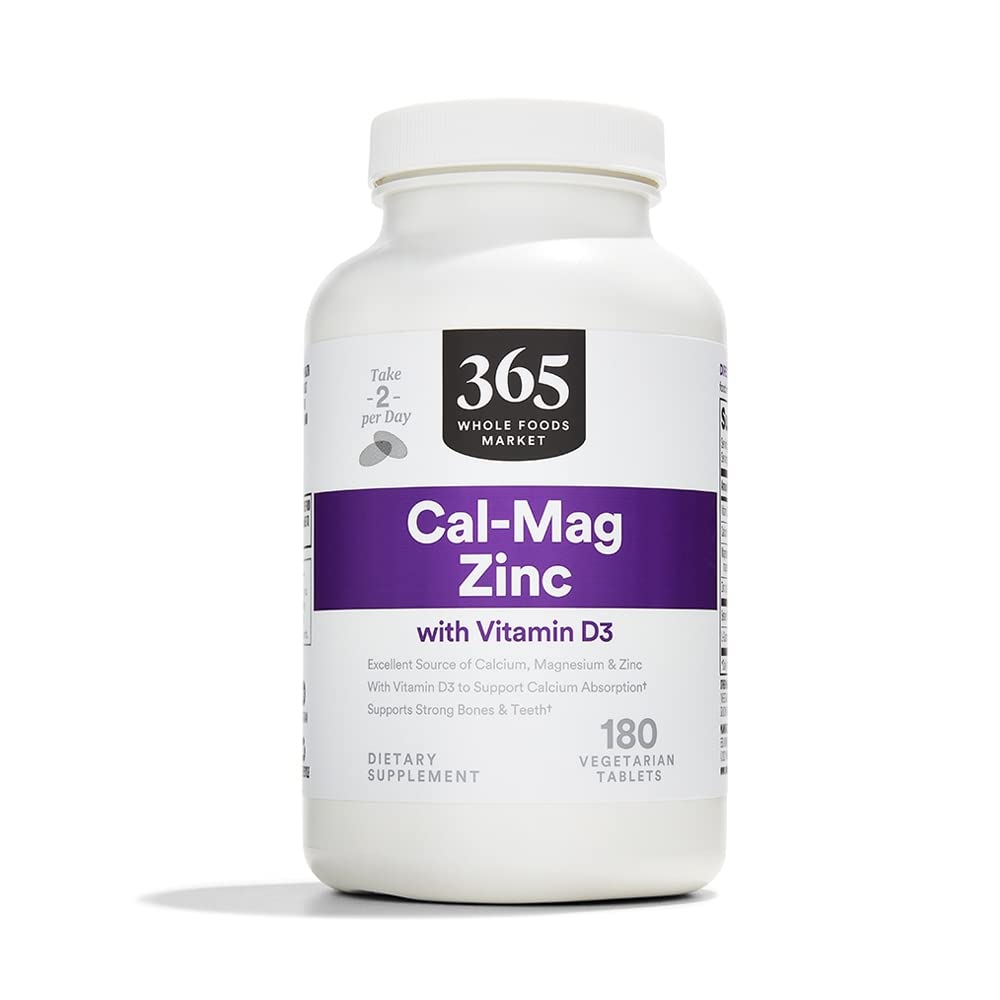 전체 식품 시장의 365, 비타민 D3, 채식주의, 180 조사와 Cal-Mag-Zinc