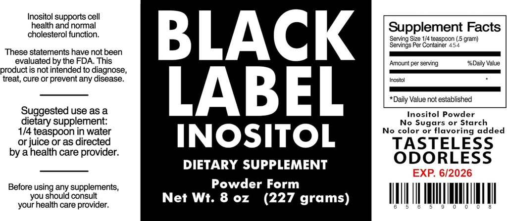 일반 블랙 라벨 Inositol, 2.19 파운드 (팩 1)