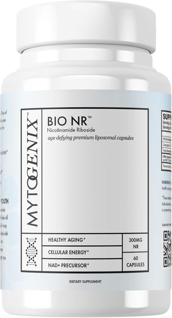 Pure NR 캡슐 - 니코틴 아미드 리보사이드 보충 - 300mg 병 당 - 60 캡슐 - 노화 방지 - 수리 손상된 DNA - 향상된인지 기능 - 뇌 활동을 최적화