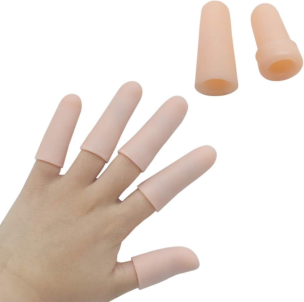 (20PCS) 젤 손가락 소매, 가열기 지원, 실리콘 손가락 보호자, 방수, 손가락 크래킹, 송풍기 방아쇠를 위해 중대한 응어리를 점화하십시오.