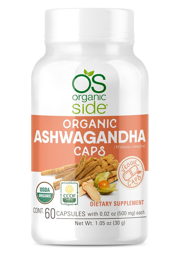 | Ashwagandha | 60 Veggie Cap | Pure 1,000 Mg | 자연의 스트레스 완화, 무드 향상 및 웰빙 지원 | Vegan, Non-GMO, 글루텐 프리