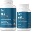 박사 Tobias AKG 보충교재 & 성인 Multivitamin - 전반적인 웰빙과 활력, Vegan, Non-GMO를 위한 포괄적인 세포 에너지 & 영양 지원