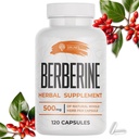 SIRUNES Berberine 보충 – 남자와 여자를 위한 Berberine HCL 규정식 보충교재 – 비 GMO Berberine 500mg – 면역 지원, 심장, 콜레스테롤 수준 120의 캡슐을 위한 이상