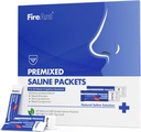 Sinus Rinse 용 FireAnt Saline Packets, Nasal Rinse 용 100 Premixed Neti Pot Salt Packet, Nasal Irrigation System 용 Sinus Rinse Packets, PH Balanced - 슬레이트 블루