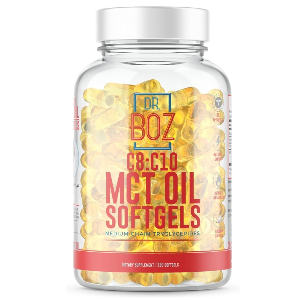 박사 Boz - C8 : C10 MCT 오일 보충 (330 Softgels) - 의사 승인 - 자연 에너지, 무게 관리, & 정신 초점 - 케톤을 증가 - 순수 코코넛 오일로 만든 - 미국 - 셀프 케어