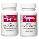 심혈관 연구 아연 25 mg 아연 Picolinate 120 캡슐 - 면역 체계 지원을 위해 - 2개의 병 뭉치
