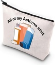 VAMSII Asthma 전투기 선물 Inhaler 여행 부대 나의 Asthma Shit Awareness 약물 부대