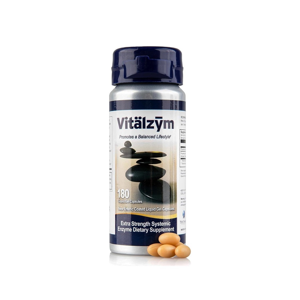 Proteolytic Systemic 효소 액체 젤 캡슐 Serrapeptase, Immune 및 합동 지원, 자연적인 Ache 기복 플러스 비료 보충교재 (180의 캡슐)