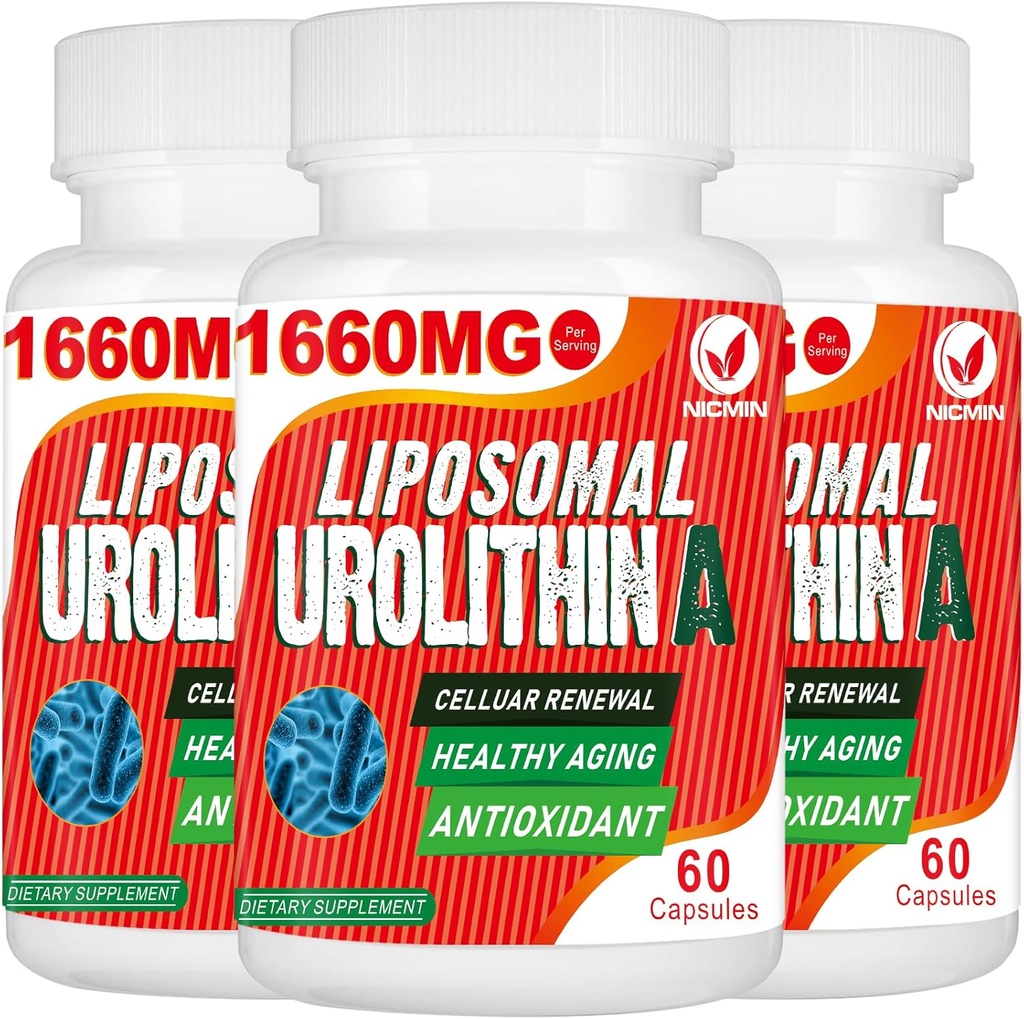 1660MG Urolithin 보충 - Liposomal Urolithin 180 캡슐