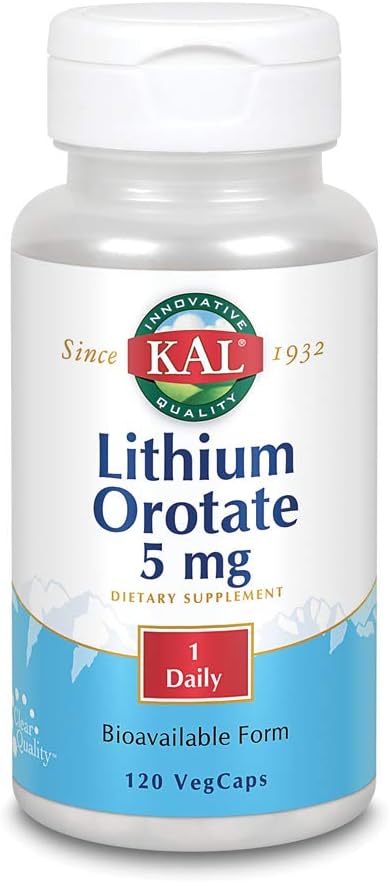 리튬 Orotate 칼 120 VCaps