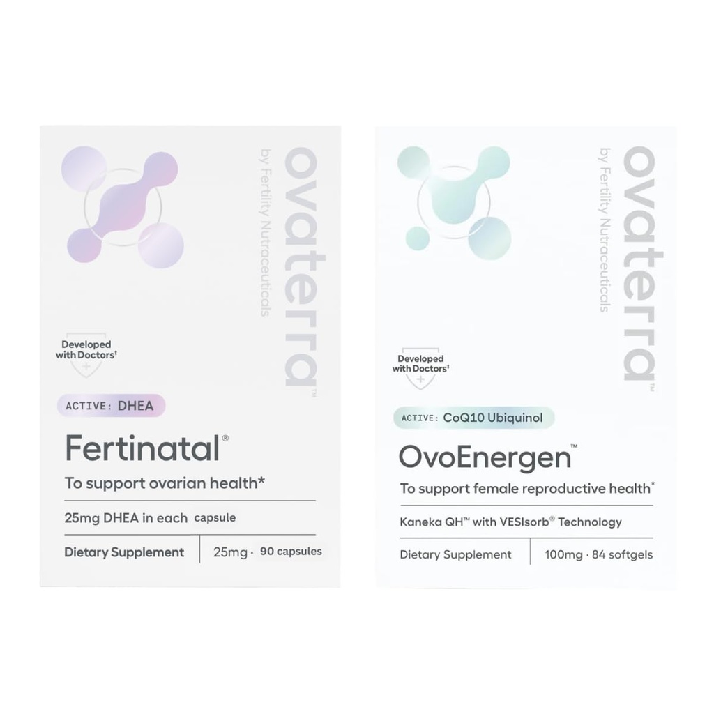 Kaneka QH, VESIsorb® 기술, Ubiquinol & Micronized DHEA 90 - 25mg 캡슐 & 84 - 100mg Softgel 캡슐 28 일 공급을 가진 여성을 위한 계란 건강 전원 팩