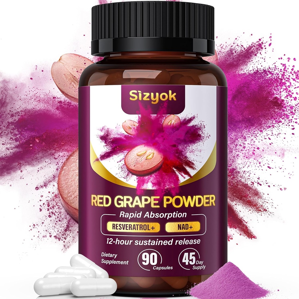 Piceid Resveratrol 보충교재와 NAD+ 세포 Regenerator, 매우 높은 순수성 & Bioavailable의 지원 심장 건강, 혈액 교류, 세포 에너지 Production&Metabolism, 빨간 포도 분말, 45 일 공급 115