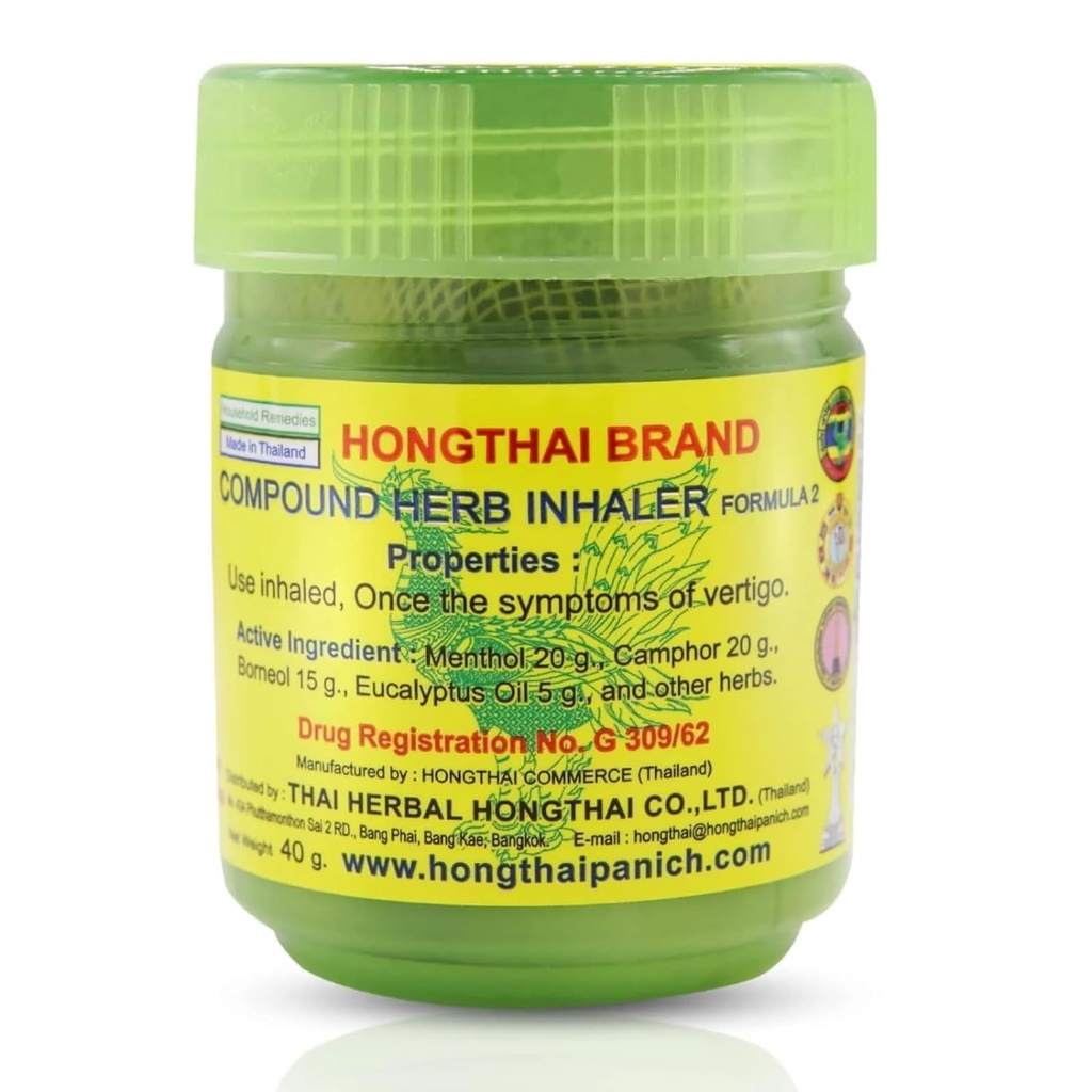홍태 전통 태국 초본 Inhaler