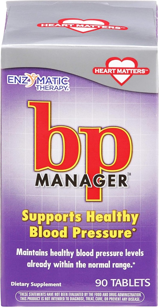 효소 치료 - Bp Manager, 90 정제 [건강 및 미용]