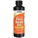NOW Foods, 공인 유기농 Flax Seed Oil Liquid, 냉간압 및 Unrefined, 12-Ounce