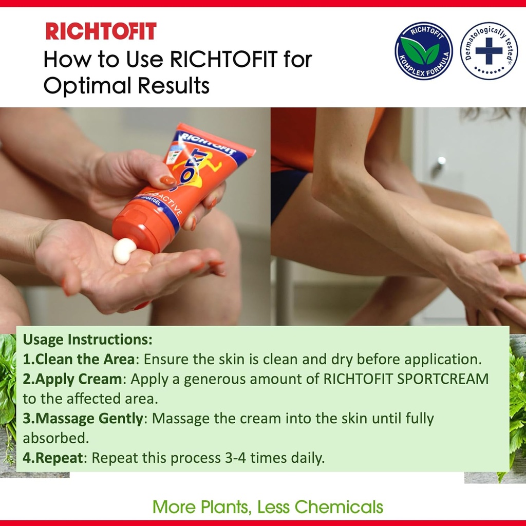 Rapid Active Sports Gel - Athletes의 Pre & Post Workout, Herbal Infusion Gel, Quick Absorption, Non-Greasy, 헝가리에서 제작 한 빠른 운동 근육 편안함