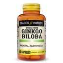 Mason 자연적인 Ginkgo Biloba, 1 달 공급, Mental Alertness & Support Optimal 뇌 기능, 60의 캡슐을 개량하는 도움