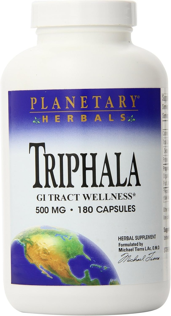 행성 허브 Triphala 500 mg- 180 캡슐 (포장 2)