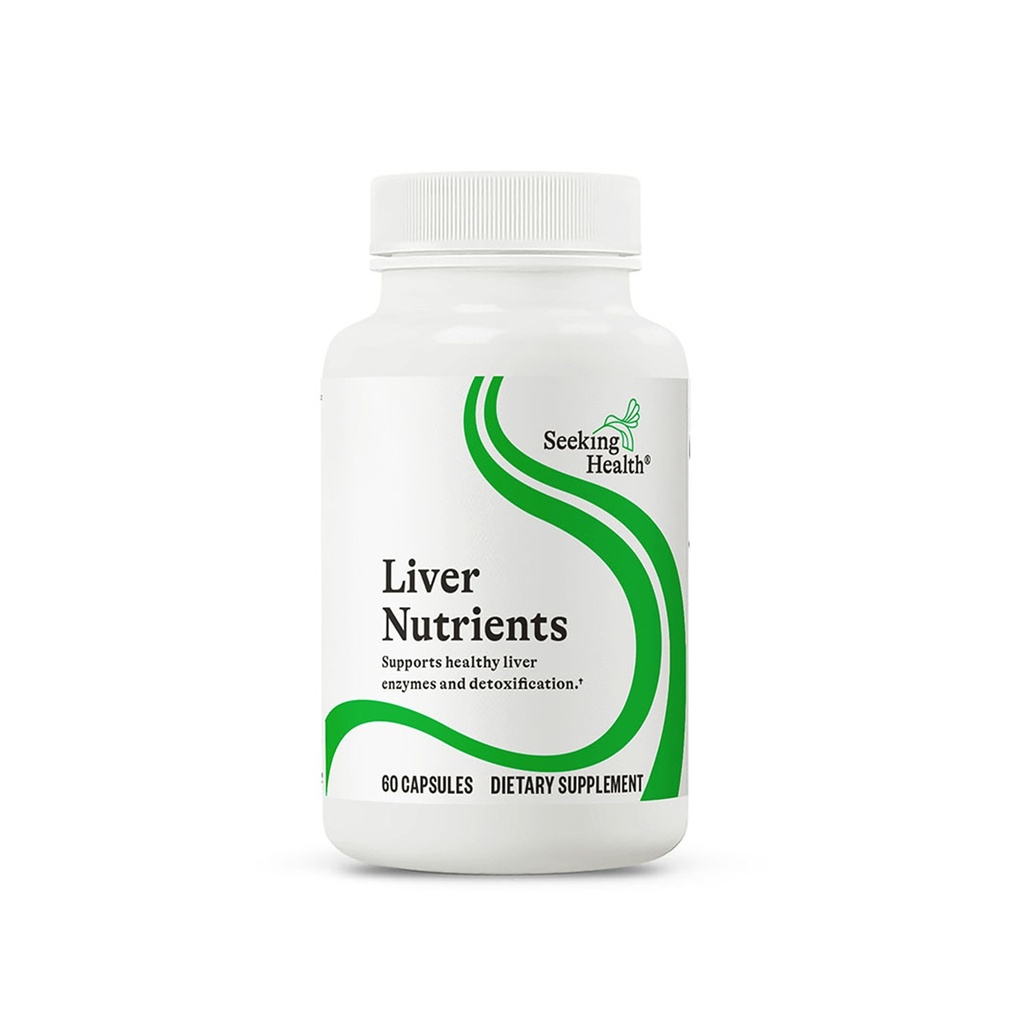 Seeking Health Liver Nutrients - Glutathione 생산 지원을위한 건강 보충 - 우유 이틀, 알파 Lipoic 산 및 N-Acetyl-L-Cysteine - 60 캡슐과 함께 라이브 셀 기능 지원