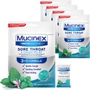 Mucinex InstaSoothe Sore Throat + Cough Relief Alpine Herbs & Mint flavor, 빠른 행동, 냉각 컴포트, 강력한 Sore Throat 구두 통증 Reliever, 40 Medicated Drops (40 카운트 5))