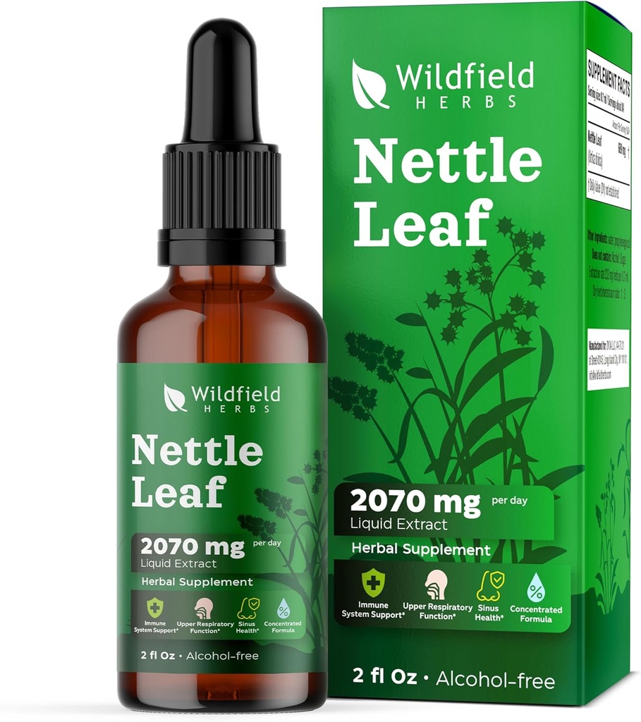 Sting Nettle 잎 추출물 하락 2000mg (Urtica dioica L.) 초본 보충교재는 캡슐, 1 달 공급, 84의 서빙, 알콜 자유로운 Tincture 보다는 더 나은 흡수합니다 - 1개 Oz의 팩