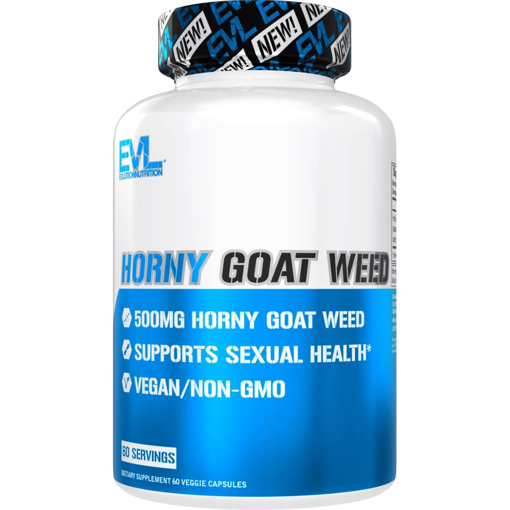 EVL Horny Goat Weed for Men - Horny Goat Weed Extract를 사용하여 성능 크기 에너지 및 체력 향상 - 남성 리비도 부스터 남성 보충 남성