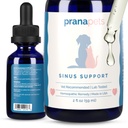 PranaPets Sinus Support Liquid Supplement for Pets | Naturally Supports Cat & Dog Sinus Relief | 혼잡을위한 천연 공식