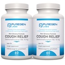 P Puregen Labs Cough Relief for Adults Dextromethorphan HBr 15mg (120 Softgels) 8-Hour, Non-Drowsy, Long-Lasting Bronchial Suppressant |Ages 12+ | Robafen 및 Robitussin 2Pack와 비교