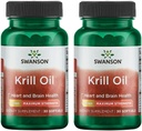 Swanson EFAs- 크릴 오일 - 최대 강도 - 1 g, 30 Softgels (2 팩)