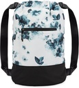 Flex Cinch Drawstring Gym Bag for Women with Graphic Design | 튼튼한 경량 체육관 Cinch Bags | 체육관 가방, 여행, 하룻밤 | Teal - 꽃