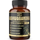 5in1 프리미엄 Ashwagandha 캡슐 - 추가 심황, Rhodiola Rosea, Ginger, Black Pepper - 180 6 개월 동안 모자