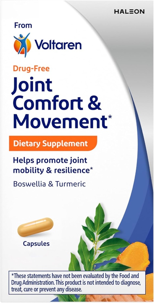Voltaren 합동 안락과 운동 규정식 보충교재 Voltaren에서, 합동 지원, 운동 및 융통성을 위한 Boswellia와 심황 - 30의 조사 병