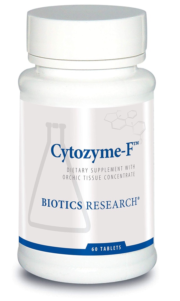 생물 연구 Cytozyme F 여성 지원 공식, 지원 Endocrine 기능, 동맥 건강, 여자의 건강, 유력한 산화를 억제하는 활동, SOD, Catalase. 60 정제