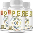 Luteolin & Turmeric가있는 Palmitoylethanolamide – Micronized Pea Supplement – 미국 제작 - 180 정제