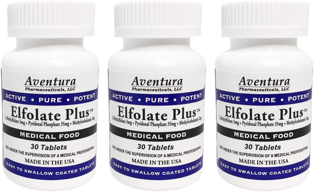 Plus® 3mg 3 팩 L-Methylfolate 메틸 Folate Methylfolate 의학 음식 보충교재 직업적인 힘 활동적인 순수한 유력한 30 정제