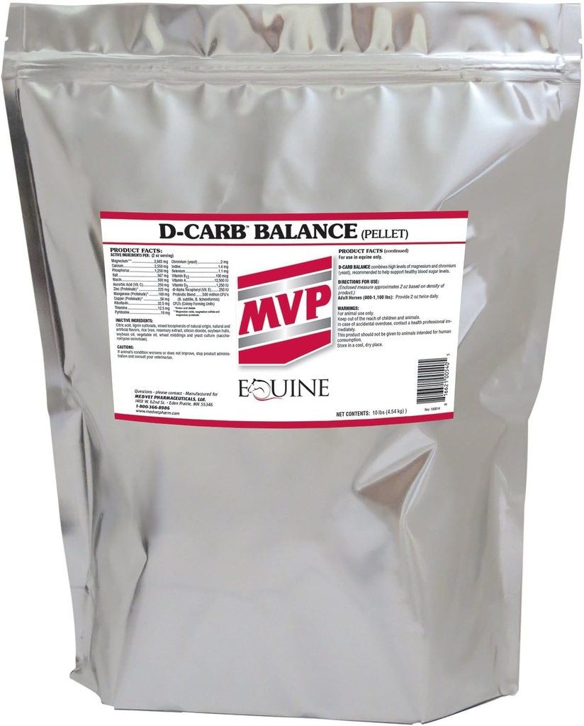MVP D-Carb Balance (10lb) Glucose Metabolism + 비타민 및 Probiotics 지원 ...