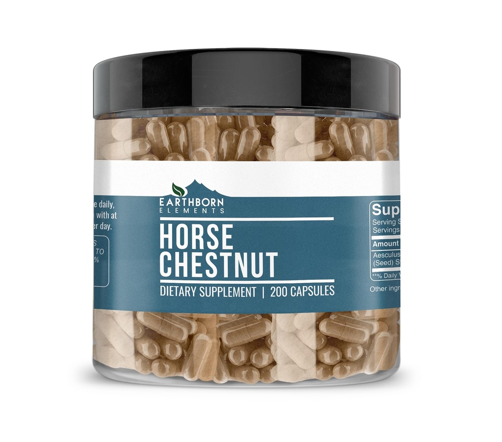 Earthborn 성분 말 Chestnut 200 캡슐, 순수한 & undiluted, 첨가물 없음