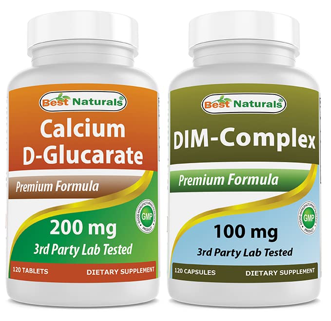 칼슘 D-Glucarate 200 mg & DIM 보충교재 100 mg