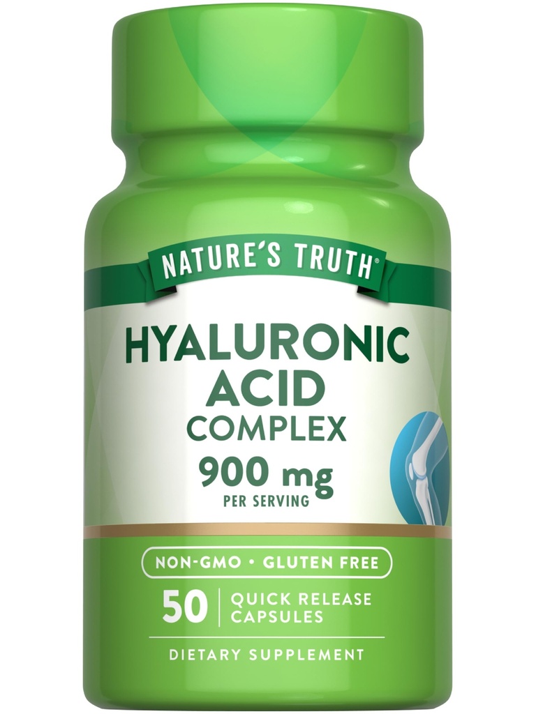 Nature's Truth Hyaluronic 산과 교원질 & MSM | 900mg | 50의 캡슐 | 비 GMO & 글루텐 자유로운 보충교재